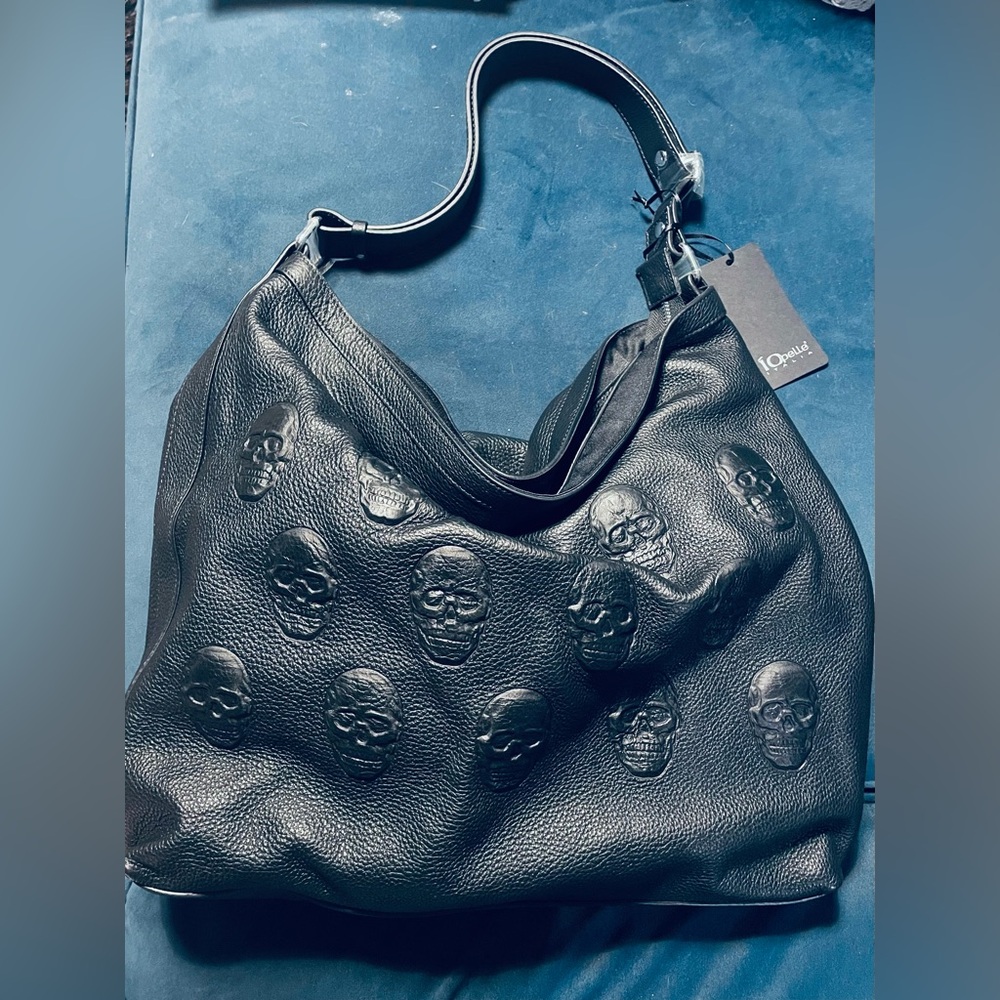 IO PELLE  Black Women's Hobo Skulls Bag